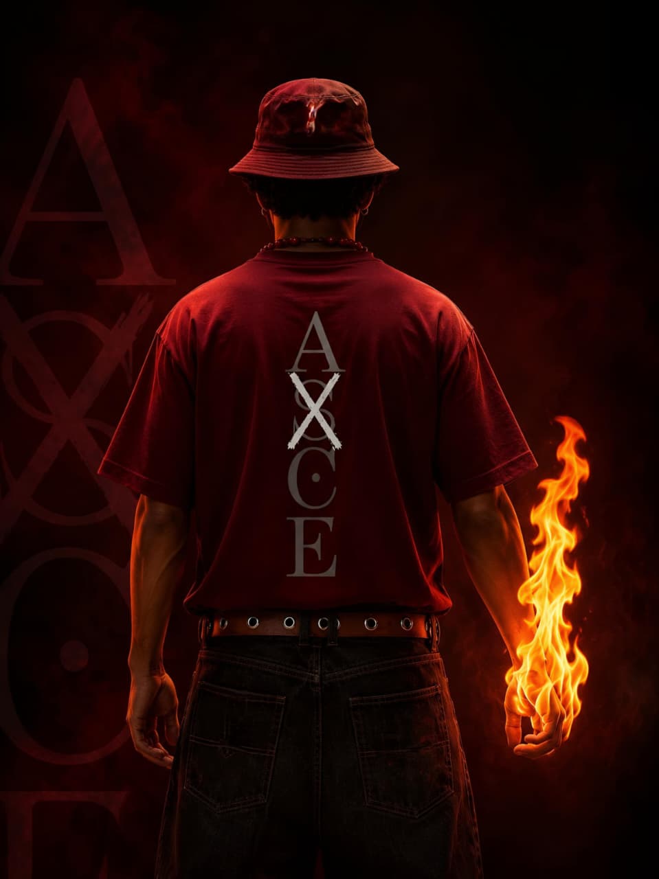 Flame Emperor Ace Oversized Tee