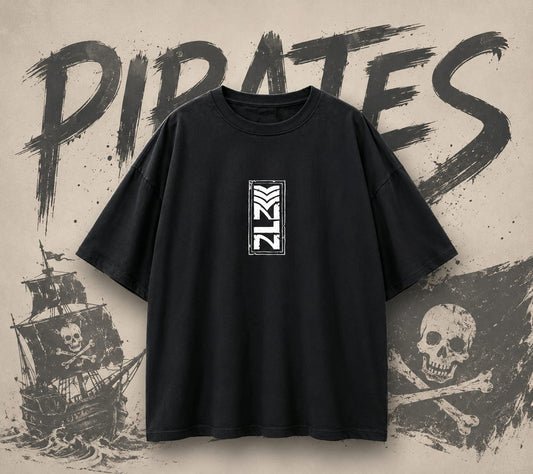 Void Breath black oversized anime streetwear tshirt front view with stamped logo
