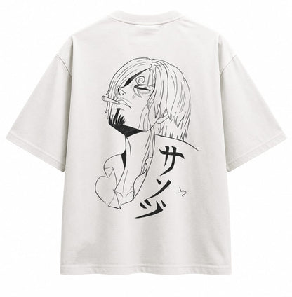 Ai Kanji oversized tee bold calligraphy back graphic streetwear