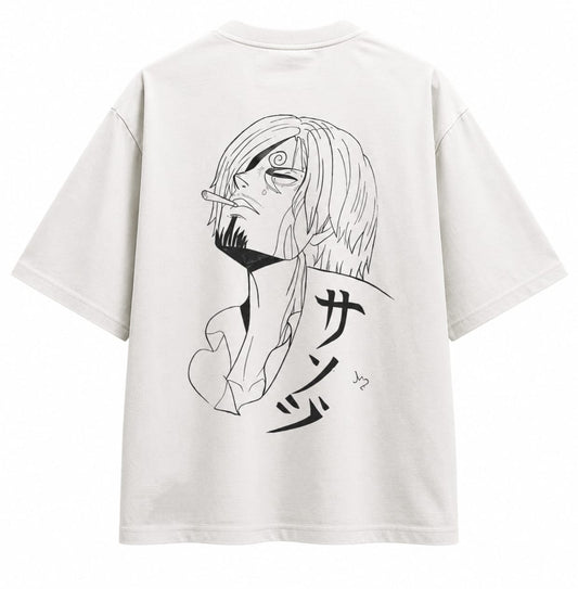 Ai Kanji oversized tee bold calligraphy back graphic streetwear